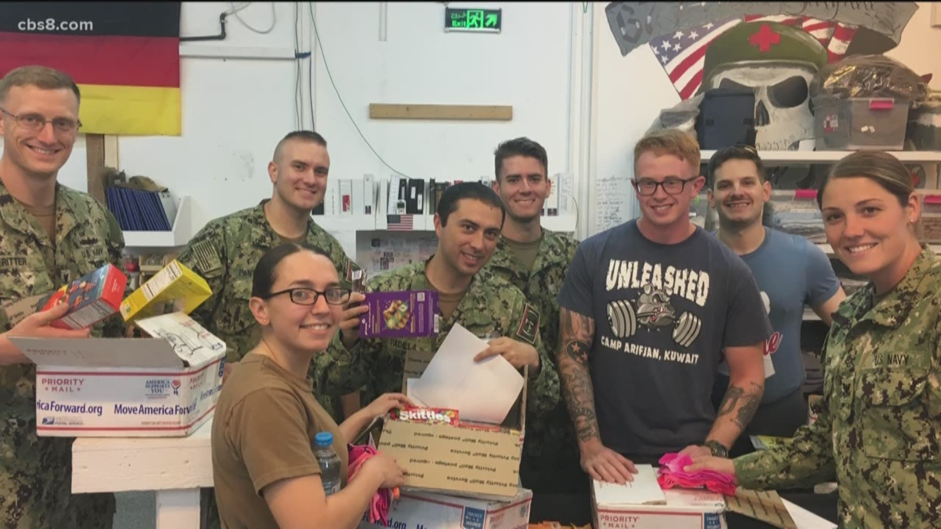 Since learning that the USS Abraham Lincoln's six-month deployment was extended until spring 2020, San Diegans and nonprofits have stepped up to help its sailors.