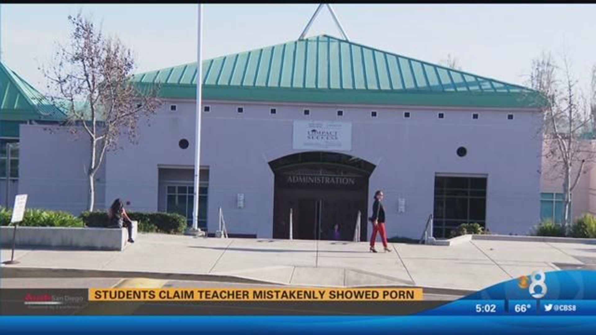 Chula Vista students claim teacher mistakenly showedcbs8 com