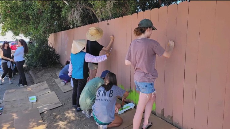 Turning blight to beauty | Clairemont community paints murals to cover graffiti
