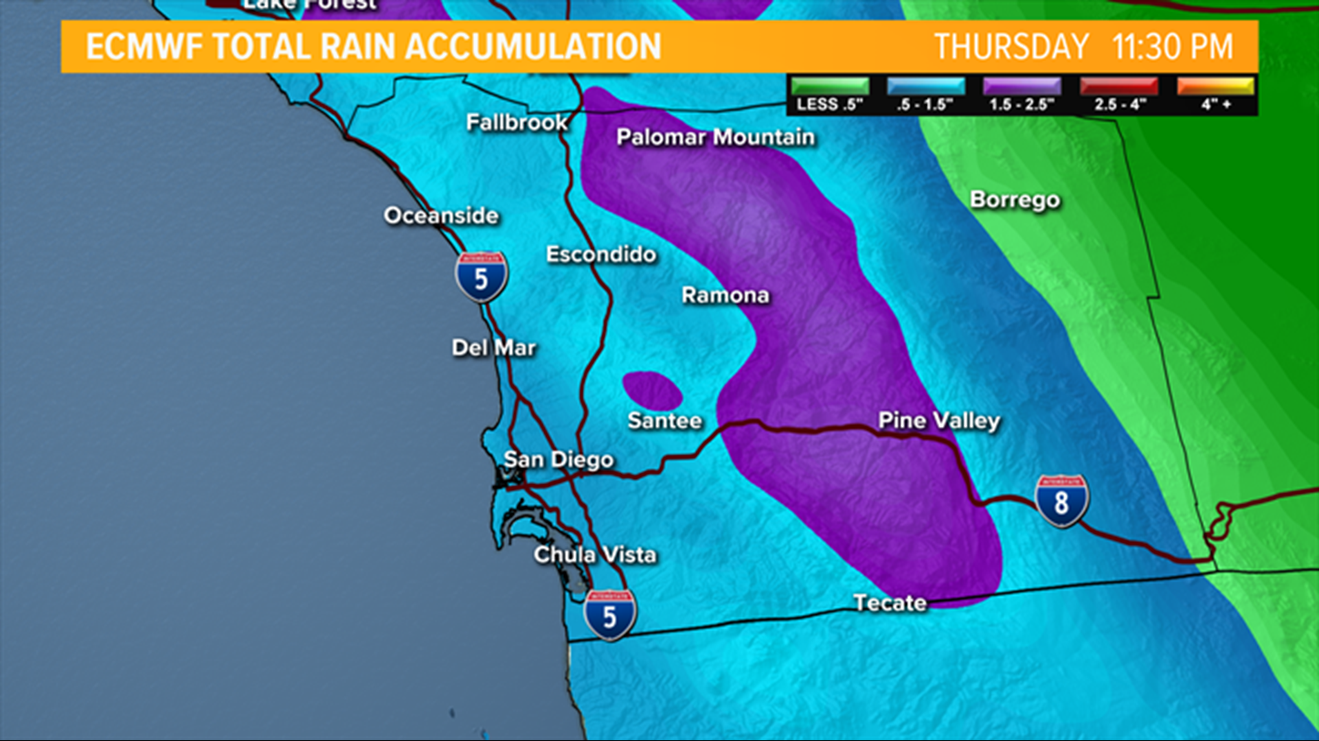 First major fall storm expected in San Diego County | cbs8.com