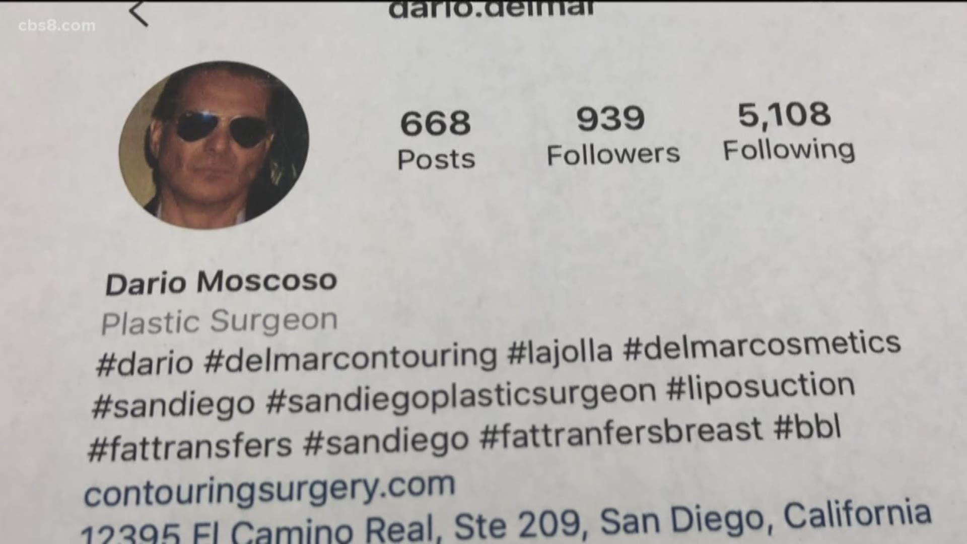 Dario Moscoso is accused of representing himself as a licensed cosmetic surgeon and inappropriately touching a woman's breasts and buttocks on Nov. 11, 2017.