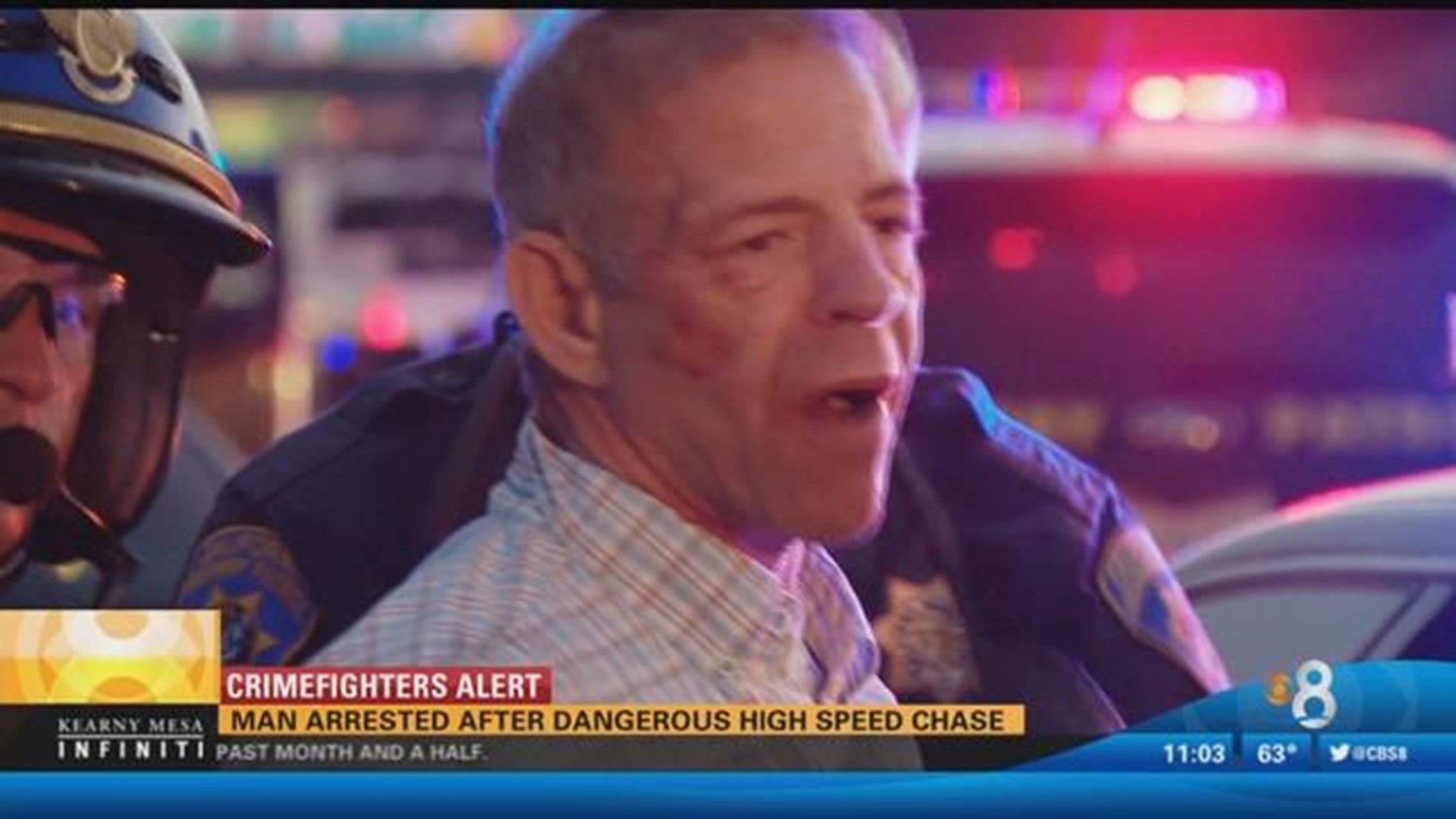 High speed chase ends with suspect in custody | cbs8.com