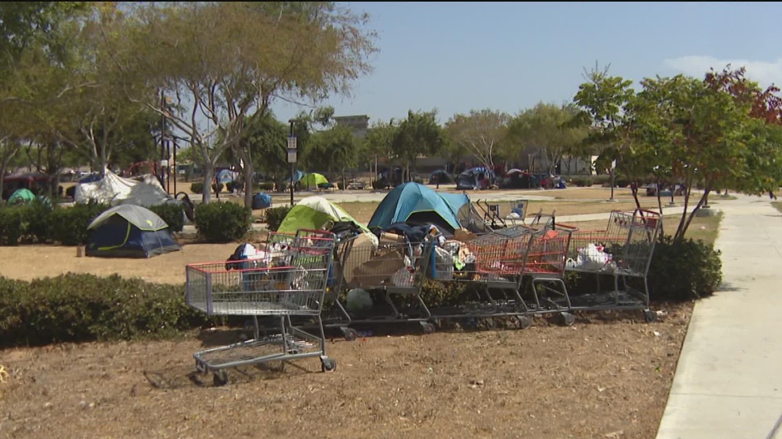 Parents concerned over growing homeless camp near Harborside Elementary in Chula Vista