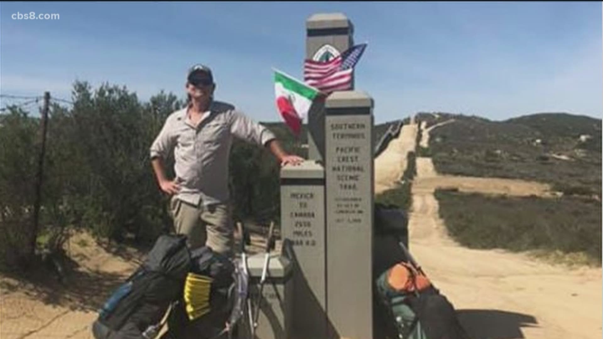 A San Diego man is on a mission to conquer one of the trials in the "triple crown of hiking."