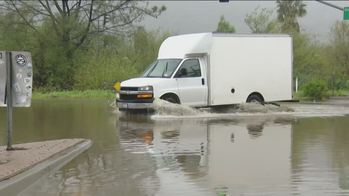 Atmospheric River Hits San Diego County Heavy Flooding Downed Trees