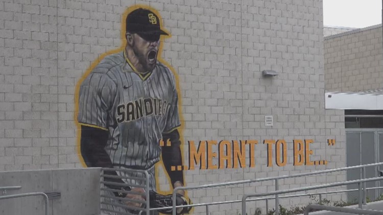 Local artist paints Joe Musgrove mural and meets the pitcher