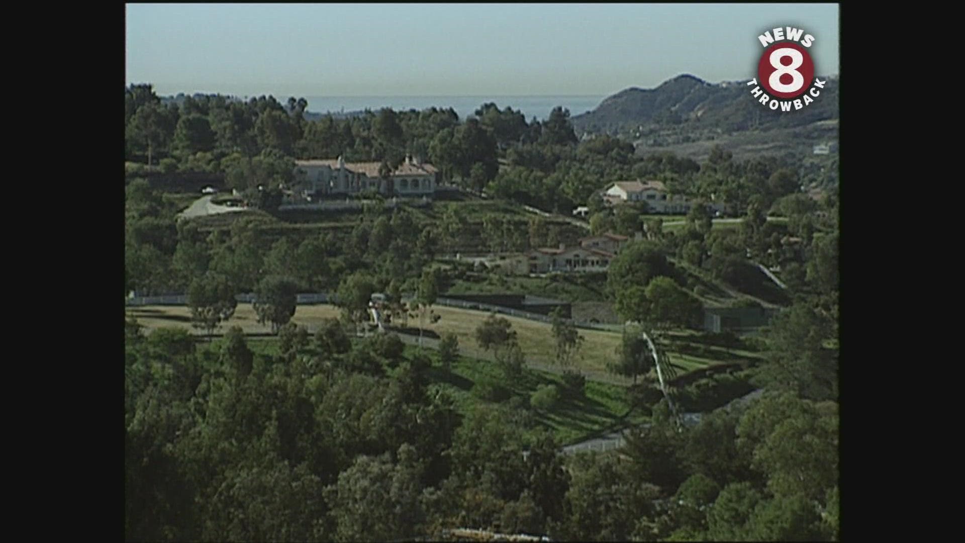 Larry Himmel tours mansions in Rancho Santa Fe in 1994