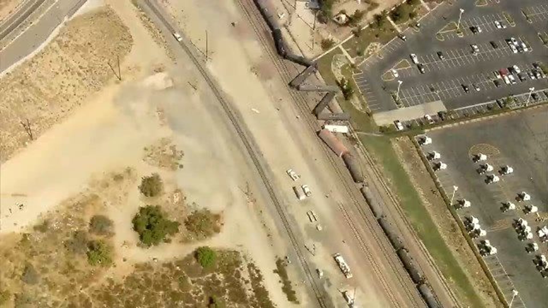 Freight train derails near Southern California's Cajon Pass