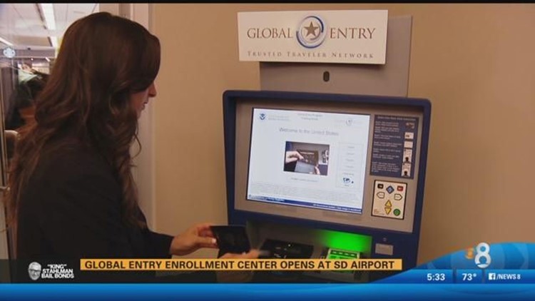 Global Entry enrollment center opens at San Diego airport 