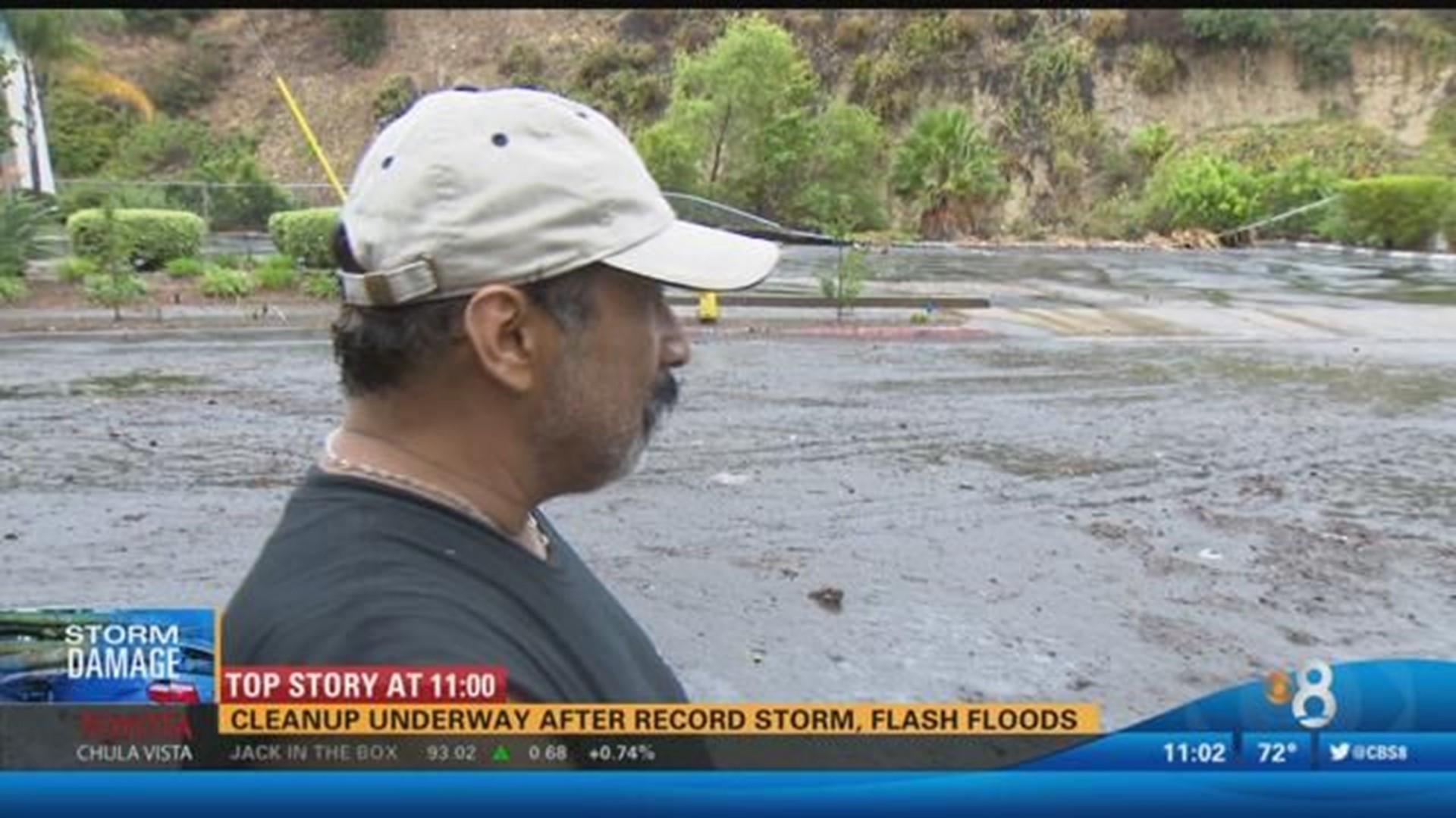 Cleanup underway after record storm, flash floods | cbs8.com