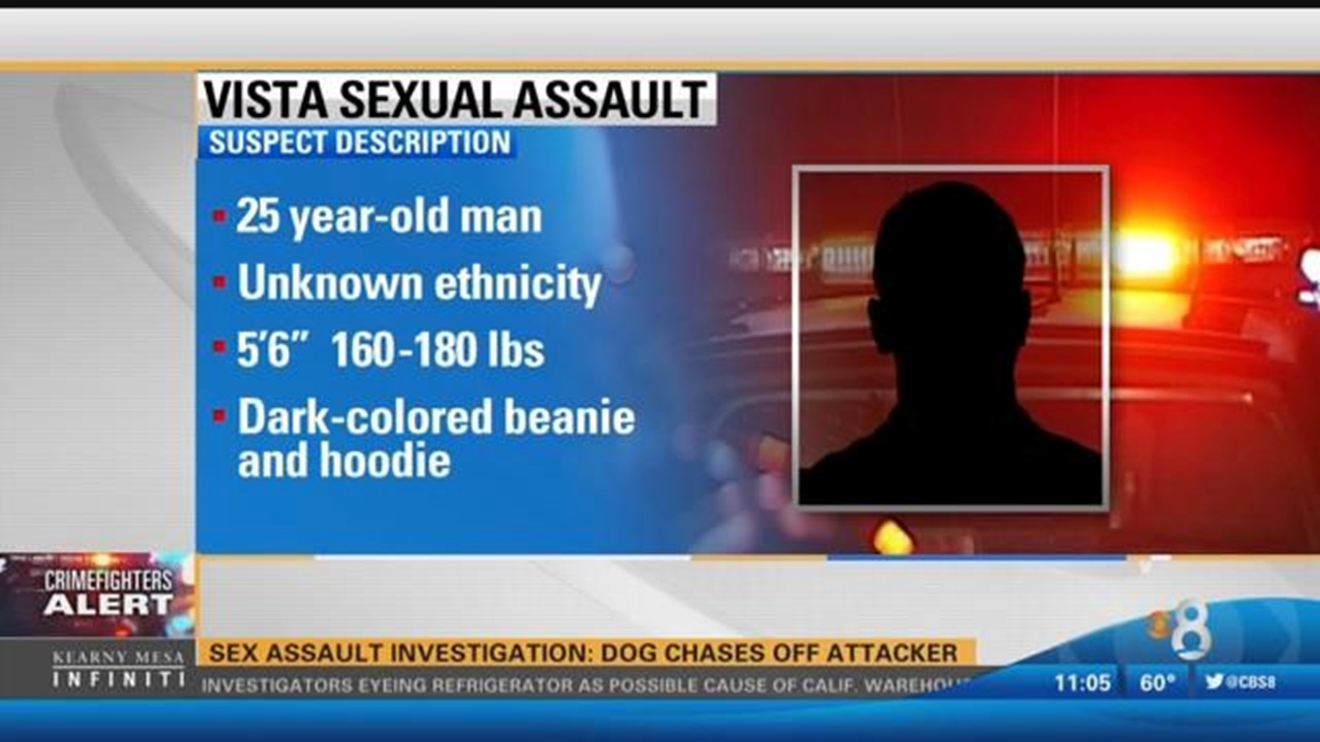 Sex Assault investigation: dog chases off attacker