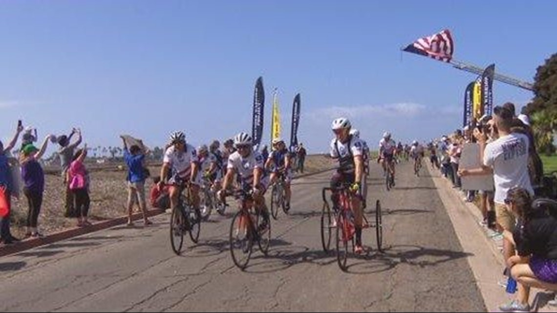 Wounded Warriors bike across America, cross finish line in San Diego