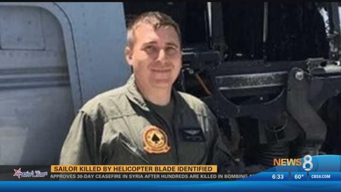 Sailor who died of helicopter rotor injury identified