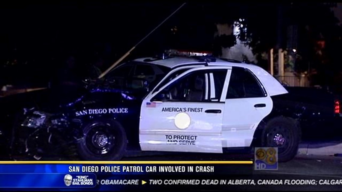 San Diego Police Patrol Car Involved In Crash