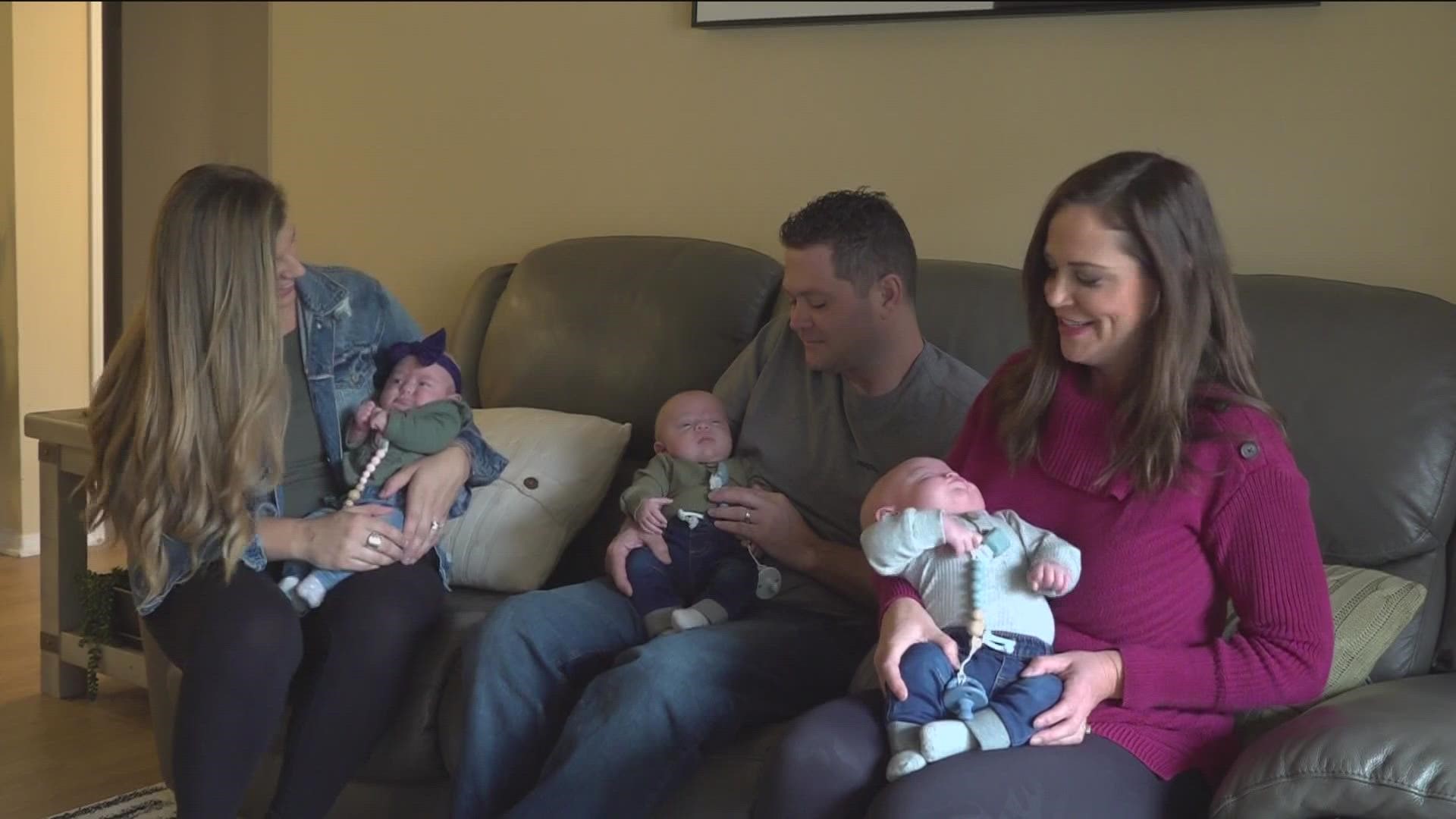 A Chula Vista couple dreamed of having a baby for two years and had more than just one. They want to inspire hopeful parents never to give up.
