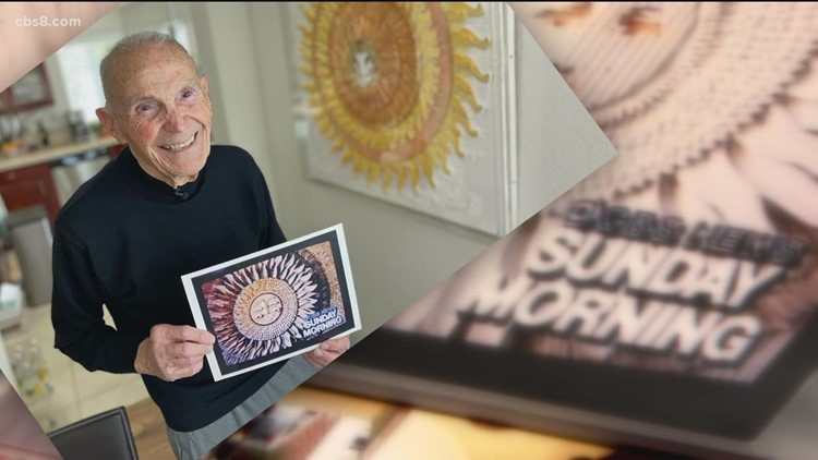 Sun art created by San Marcos artist featured by CBS Sunday morning