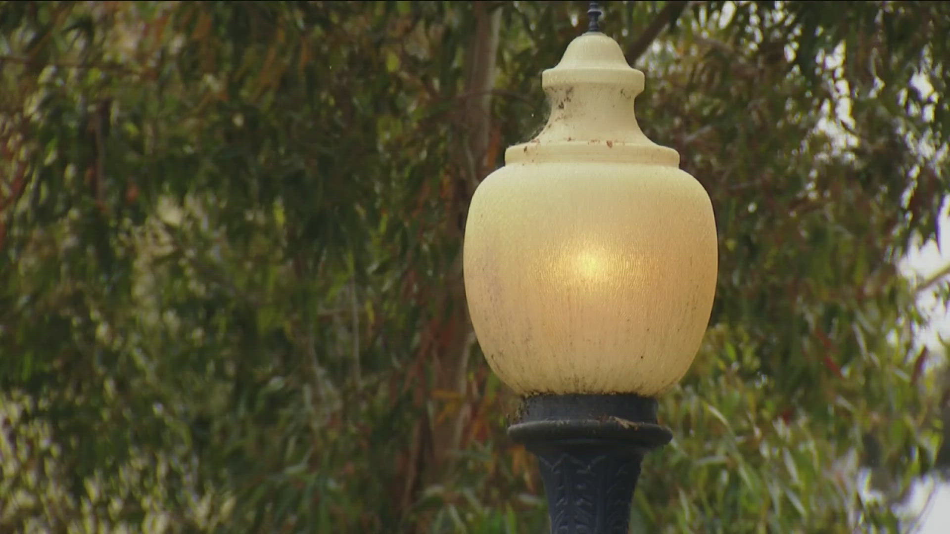 Following CBS 8's story on Monday, the University Heights Community Association said the lights are back on at the Vermont Street Bridge.