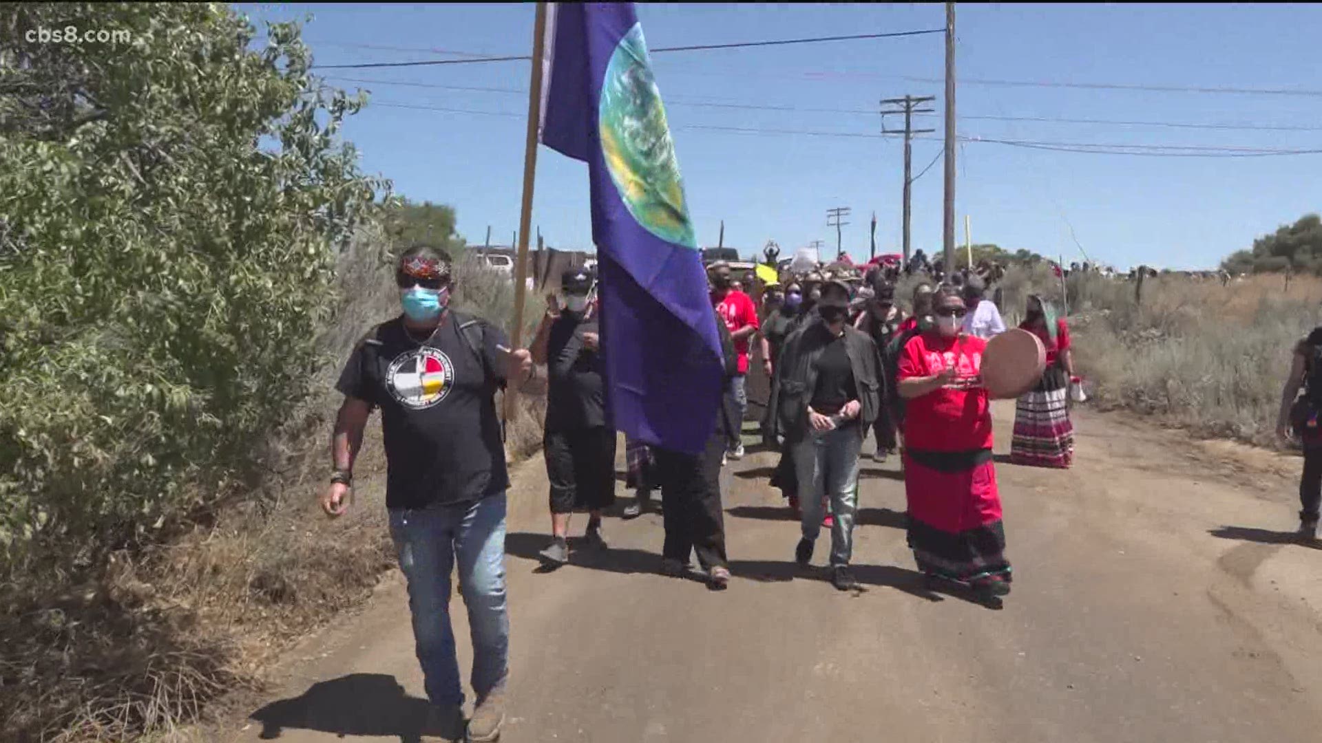 Members of the Kumeyaay Tribe are concerned their ancestors may be buried where the blasting is taking place.