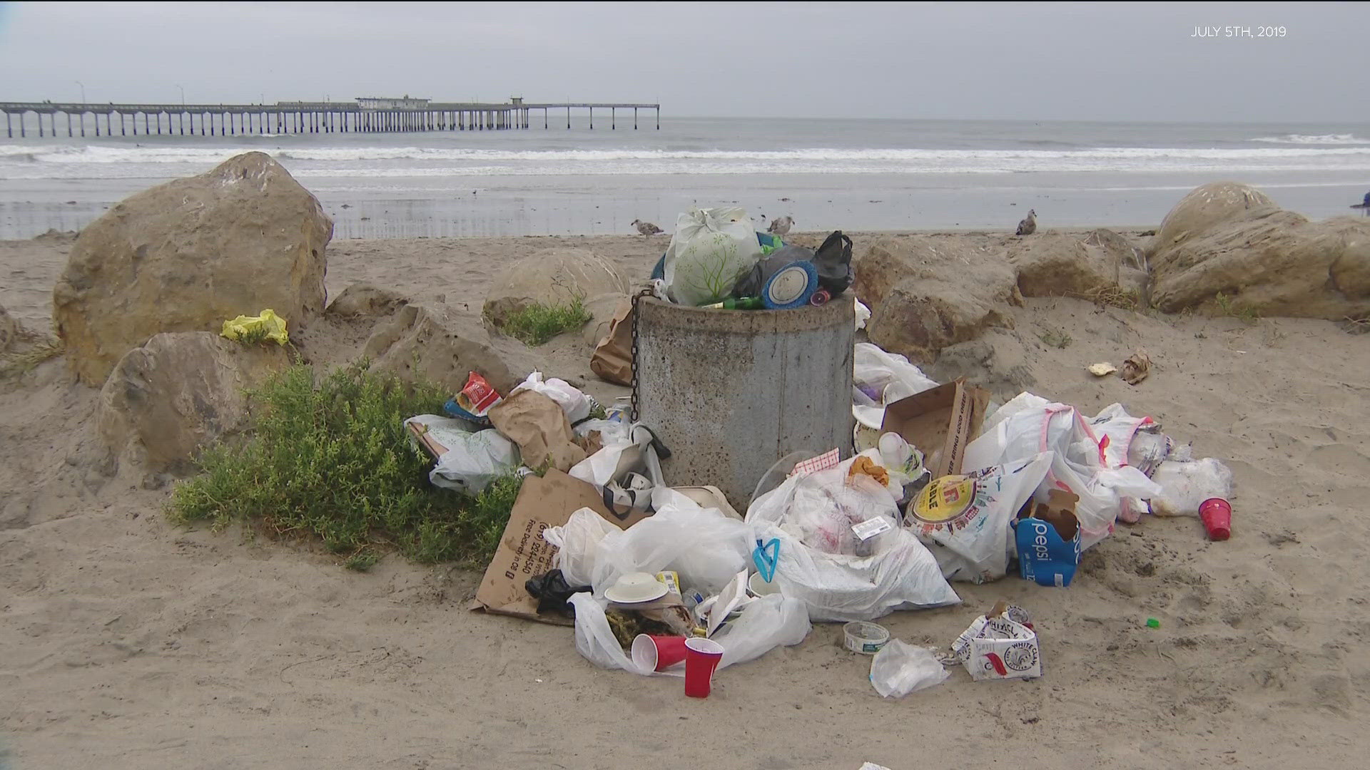 Independence Day is California's messiest day of the year as people celebrating leave trash at local beaches and parks.