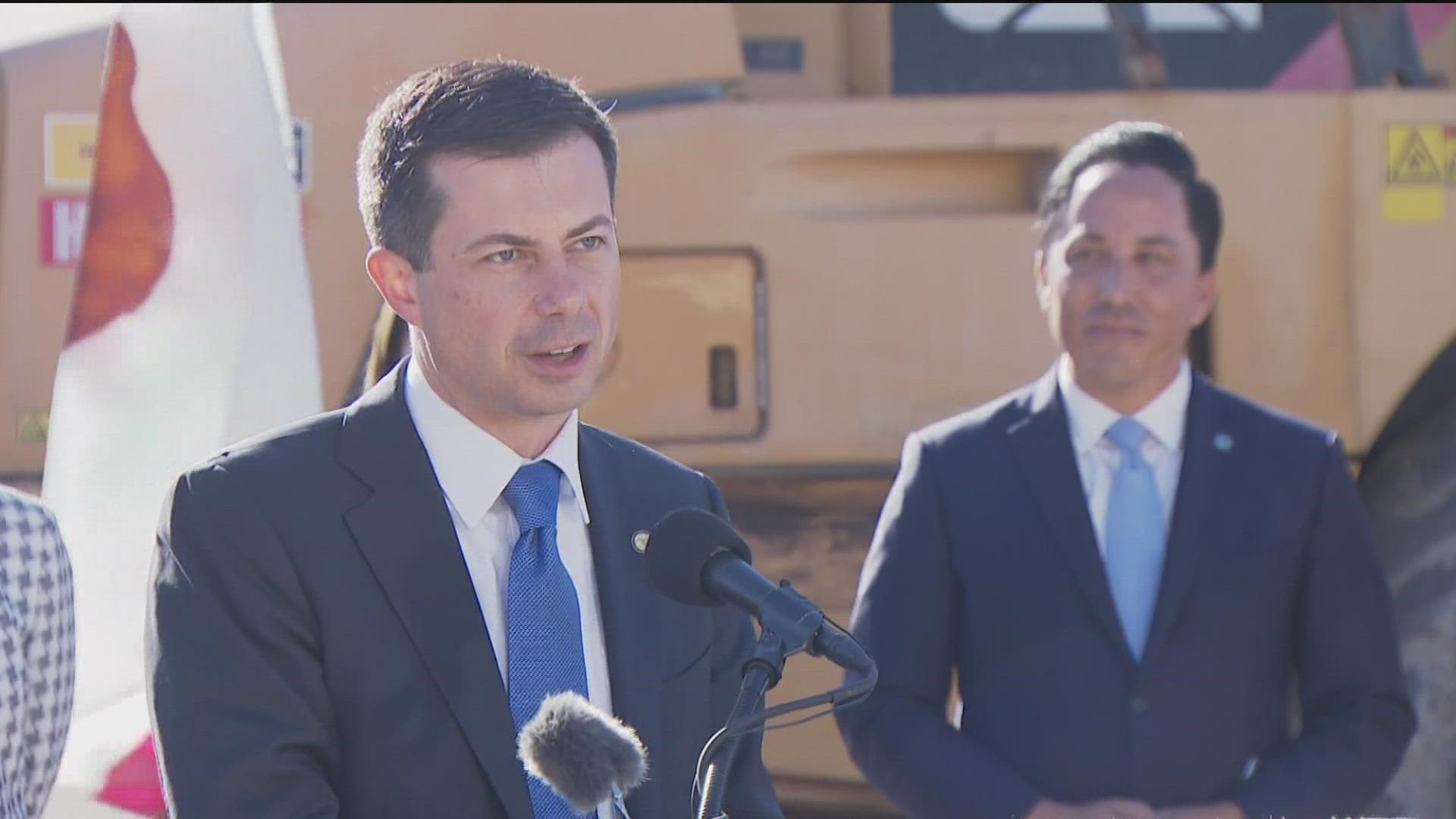 It's the U.S. transportation secretary's second visit to San Diego in just a matter of weeks.
