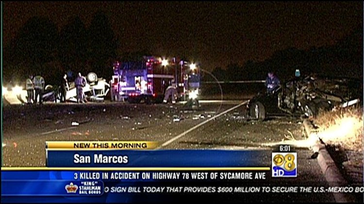 3 killed in accident on highway 78 west of Sycamore Ave cbs8