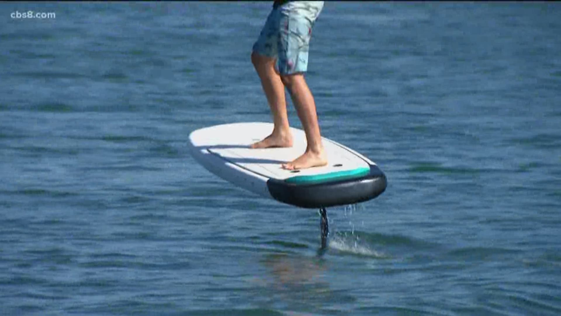 The E-foil is an eco-friendly e-propulsion foil. Basically, you're surfing AKA flying above the water!