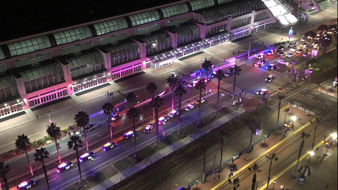 Man arrested after shooting at officer in downtown San Diego | cbs8.com