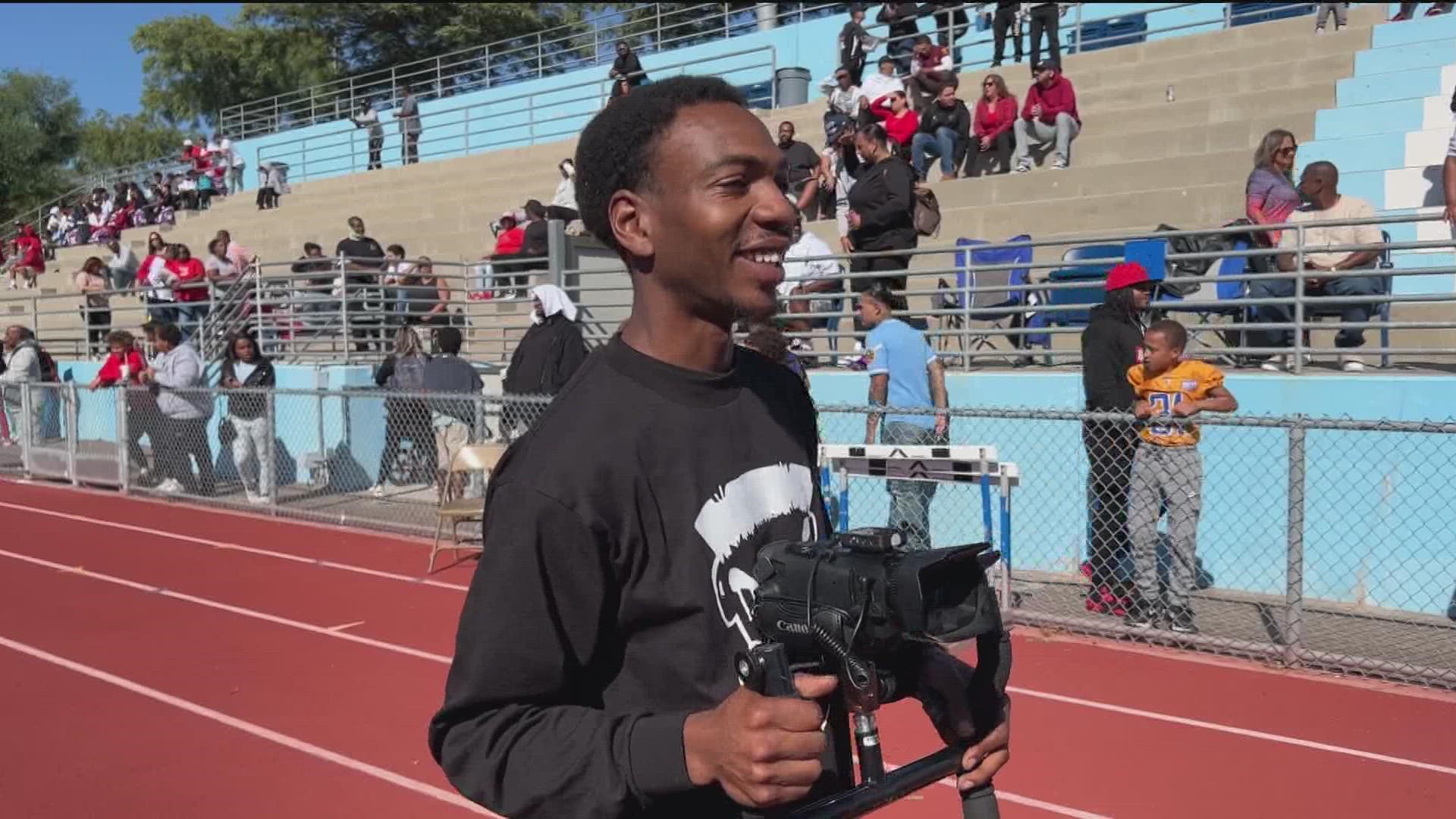 "My whole life, I wasn't allowed to touch a $1,000 camera or a $3,000 camera. I wasn't taught how to use these things," said Jaden Mills, from southeast San Diego.