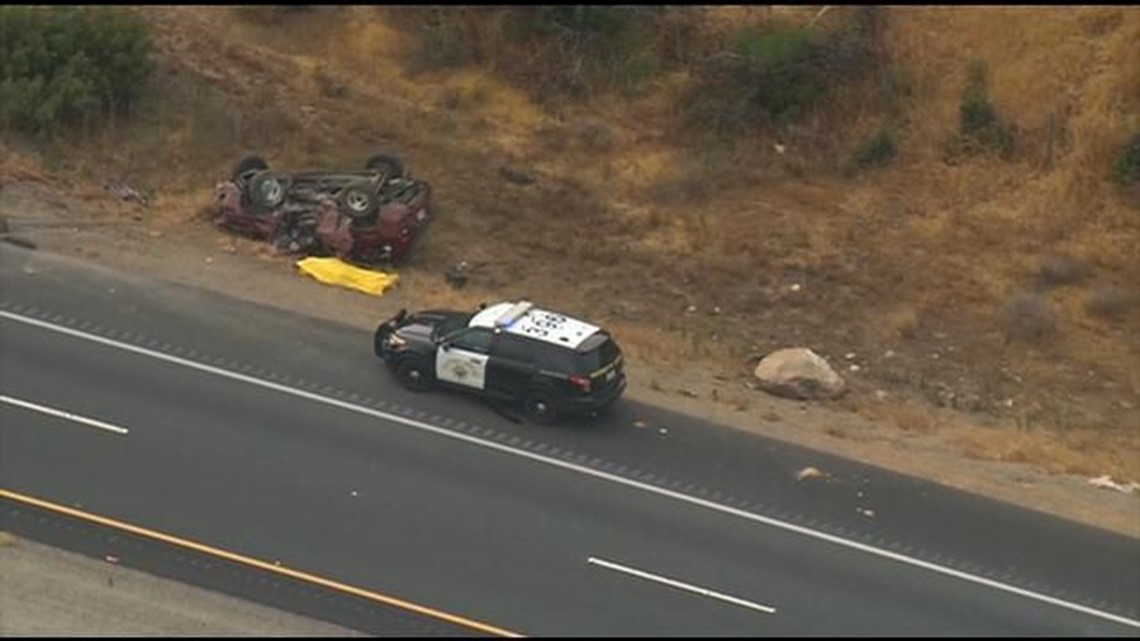 One person dead after rollover crash on I8 near El Cajon