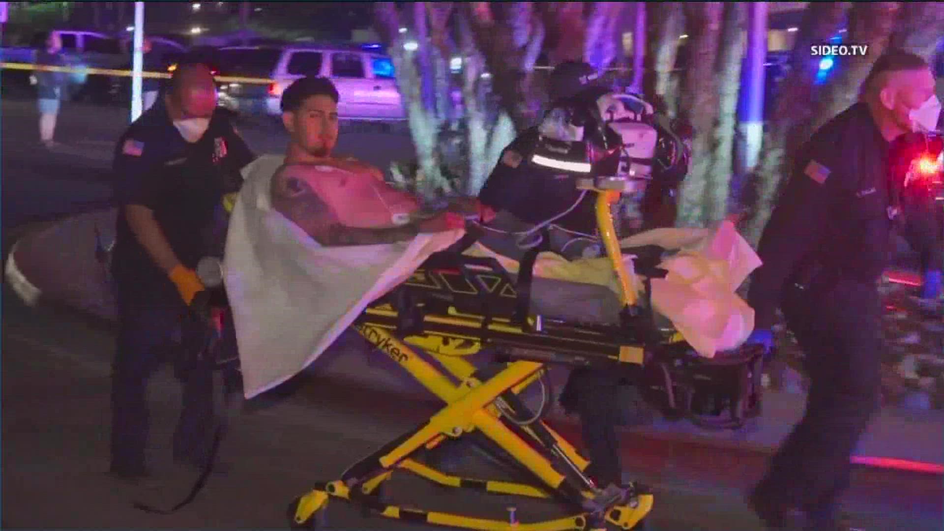 An argument between a group of people at a fire pit on the San Diego beach led to shots being fired Saturday evening, injuring 3 people, according to SDPD.