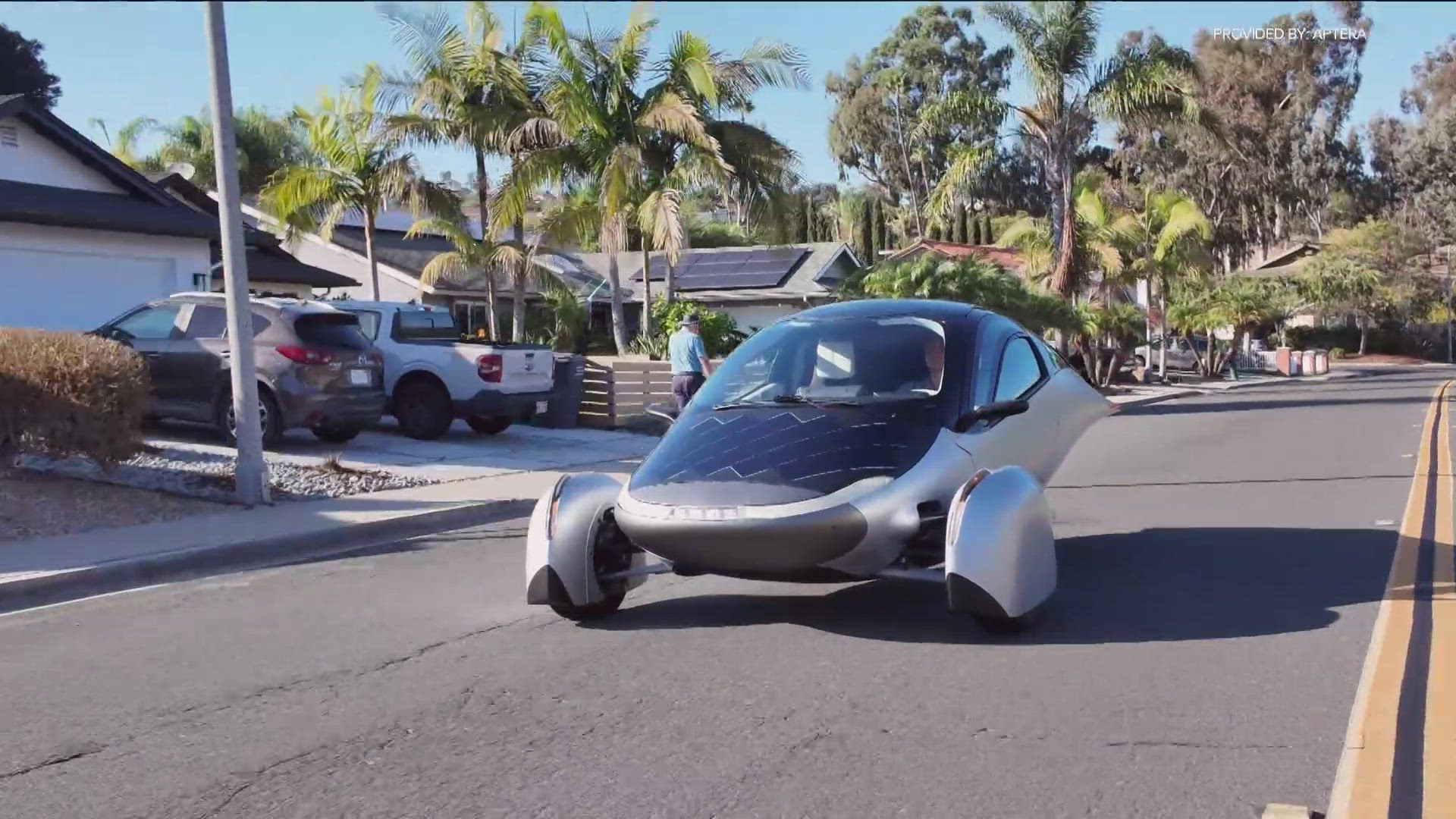 cbs8.com - Brian White - Carlsbad startup prepares to mass-produce solar-powered car that can run on sunshine alone
