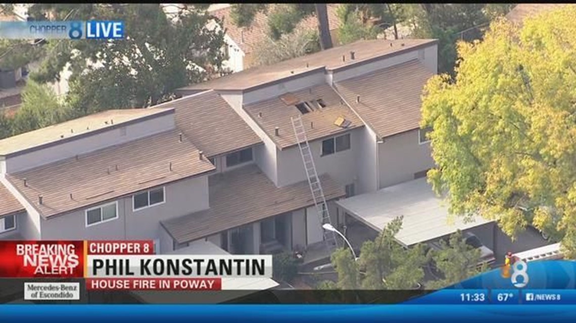 One injured in Poway house fire