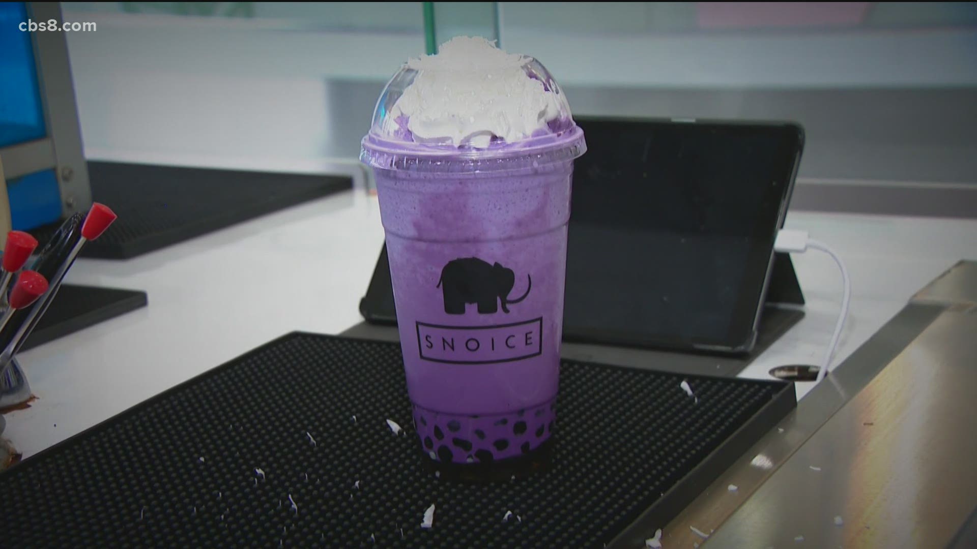 Snoice serves up shaved snow and ice desserts with an assortment of boba teas.