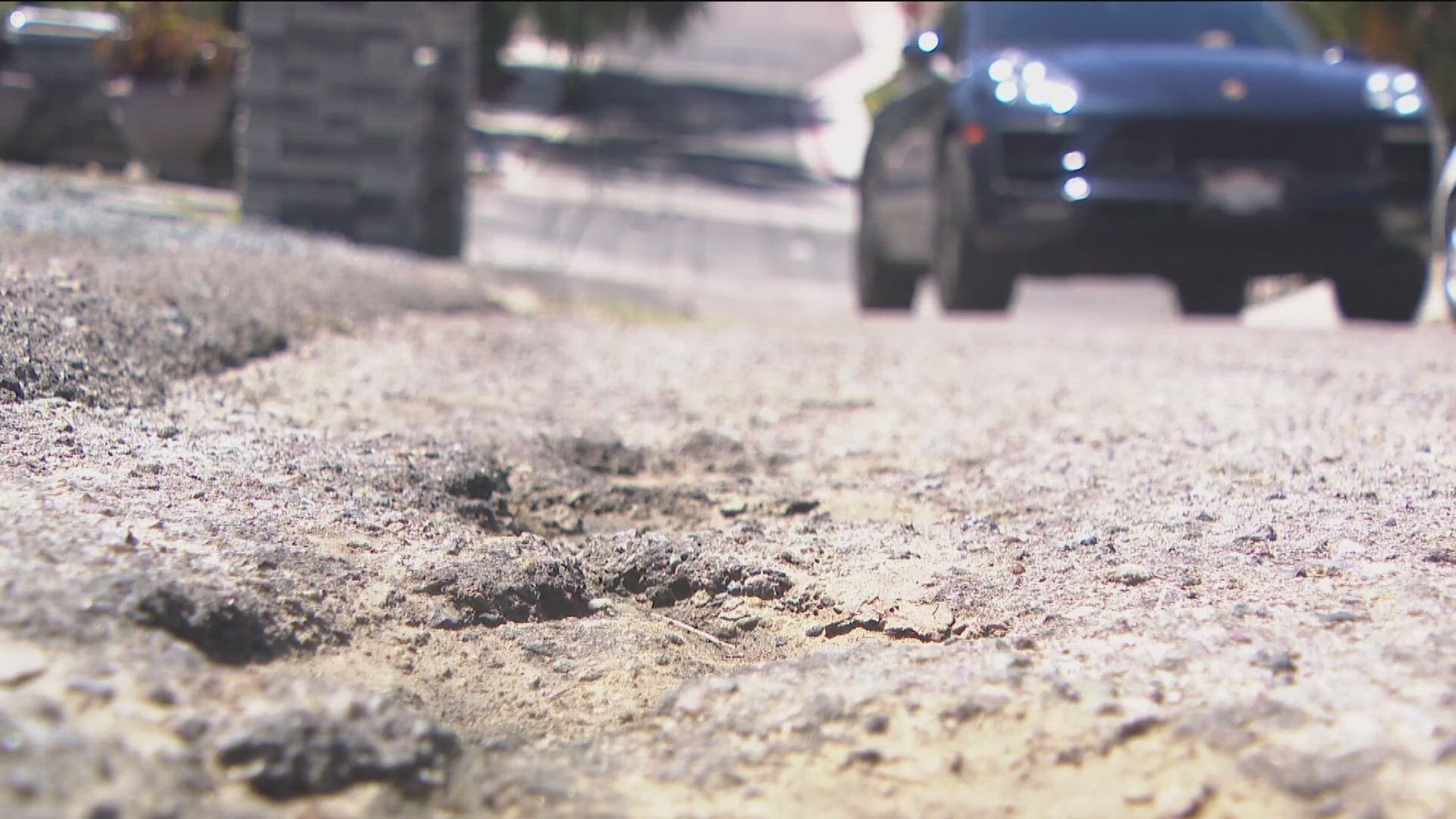 Nearly 600 roads in San Diego received a failing grade last year. Over 87% still don't have the funding for repairs.