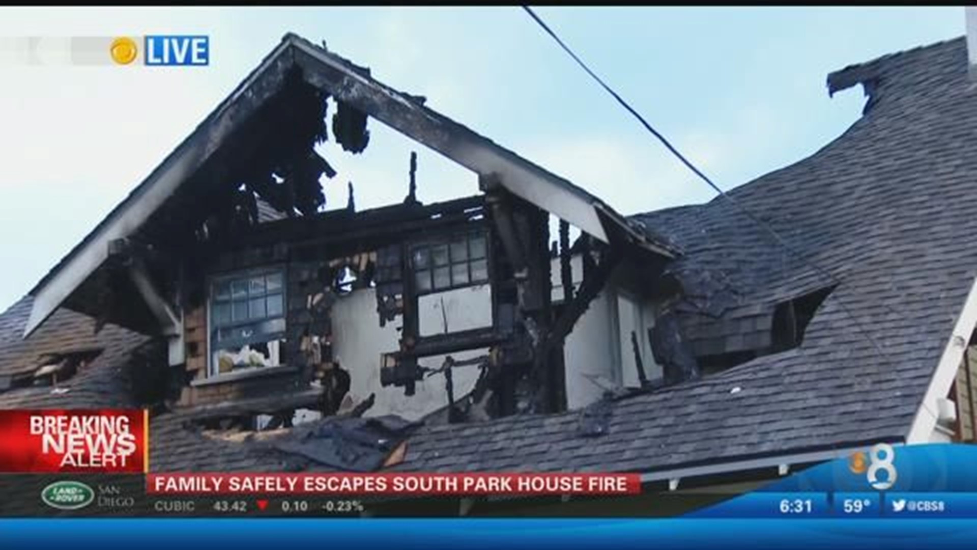 Family safely escapes South Park house fire