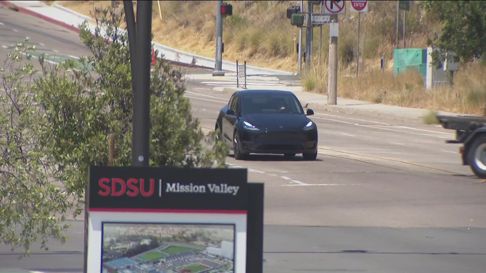 Drivers said they waited in traffic outside Mission Valley's Snapdragon Stadium anywhere from 30 minutes to two hours.