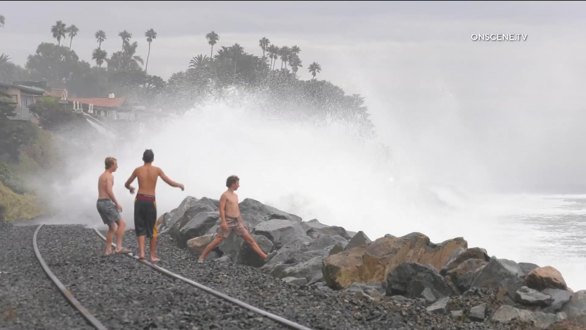 Metrolink Oceanside service suspended due to high tides and rough surf ...