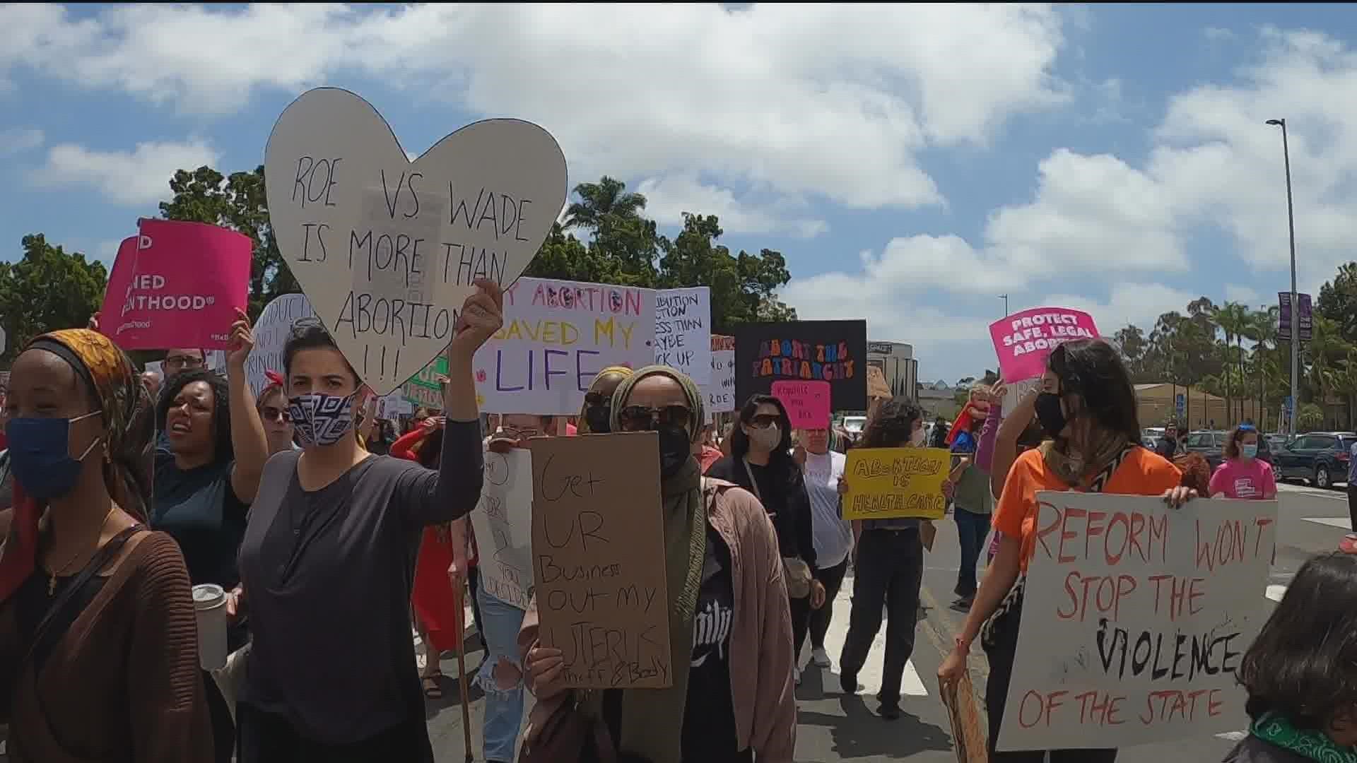 “My body, my choice,” Pro-choice protestors spent their Sunday in Balboa park protested in response to the leaked draft opinion suggesting to overturn Roe vs. Wade.