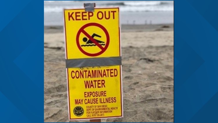 Beach warning issued for bacteria contamination after rainfall | cbs8.com