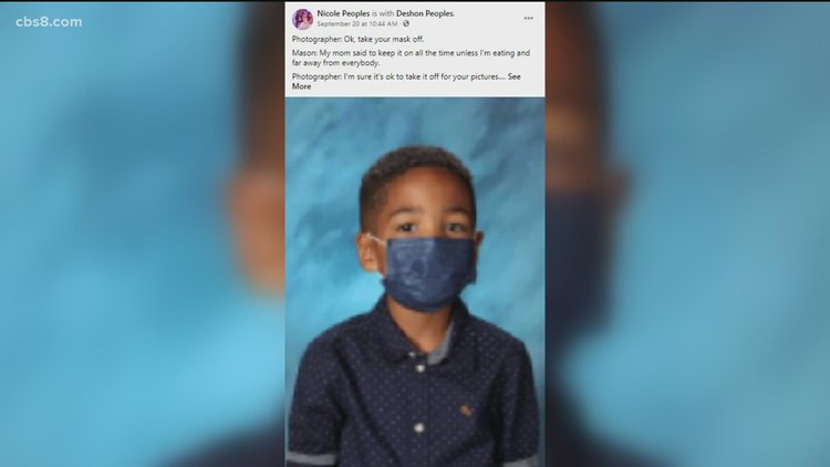 First grader insists on wearing mask for school photo, goes viral