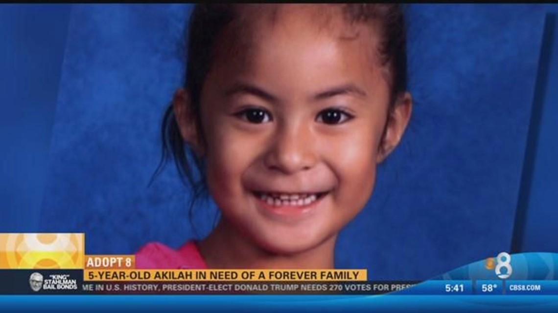 5-year-old Akilah in need of a forever family | cbs8.com