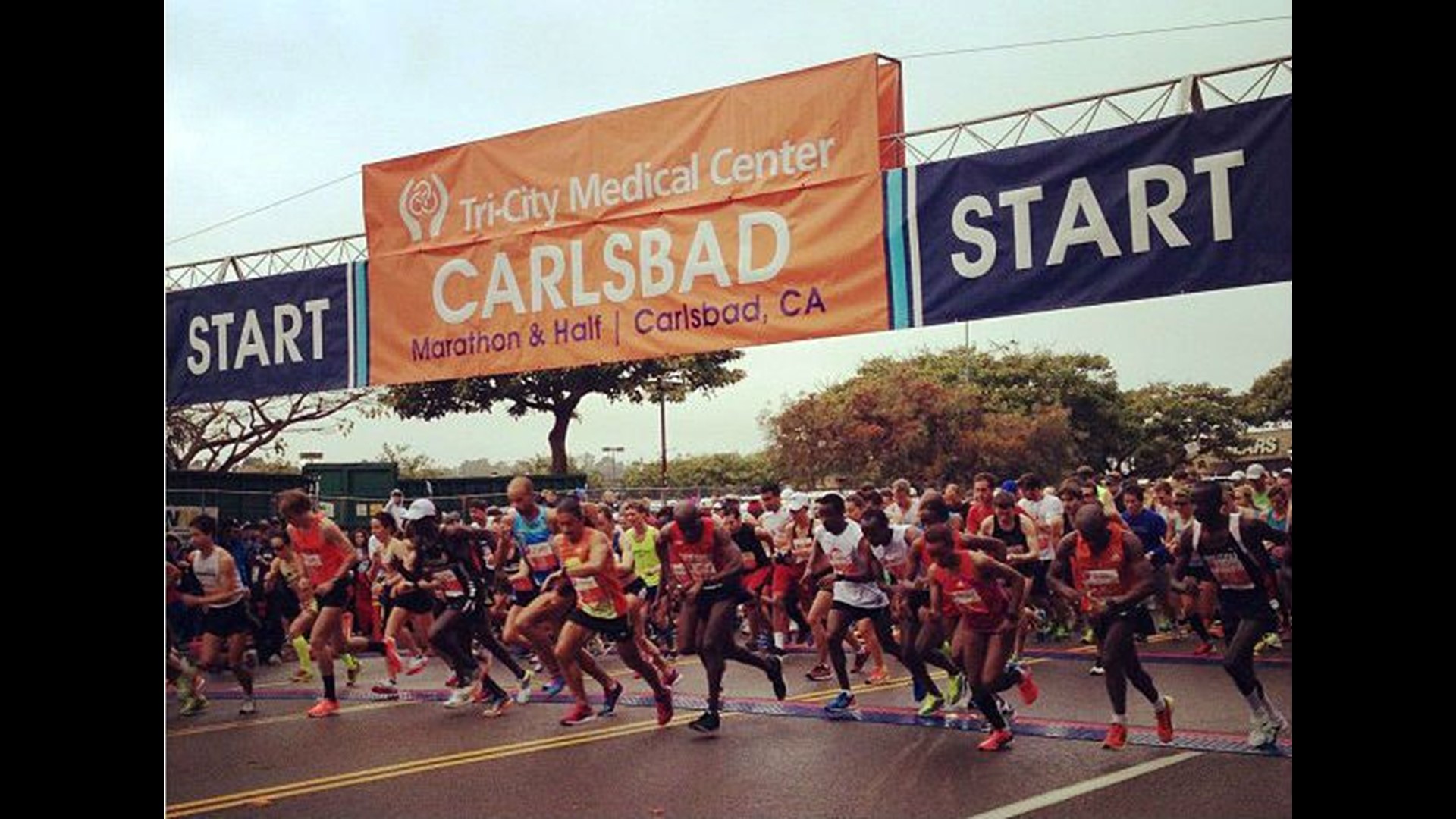 Hundreds lace up to run Carlsbad Marathon