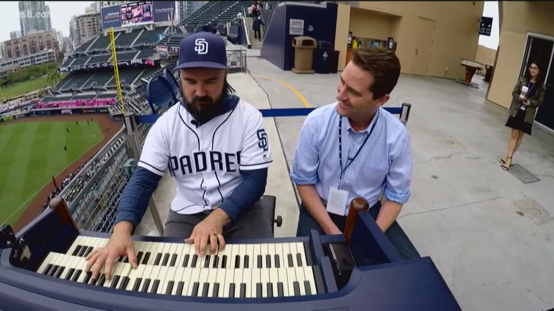 "It is the probably the coolest job in San Diego. I get to play music, which is what I love, and I get to do it while watching baseball at the same time."