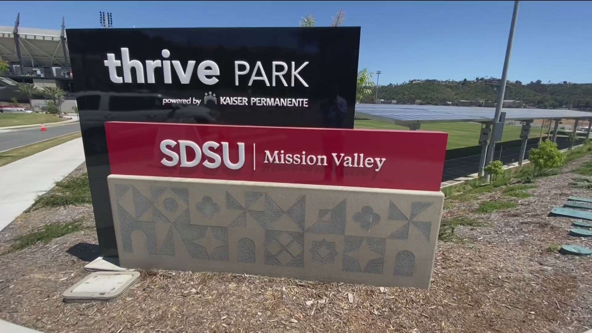 Residents are upset about the loud music from weekend long events held at Thrive Park next to Snapdragon Stadium.