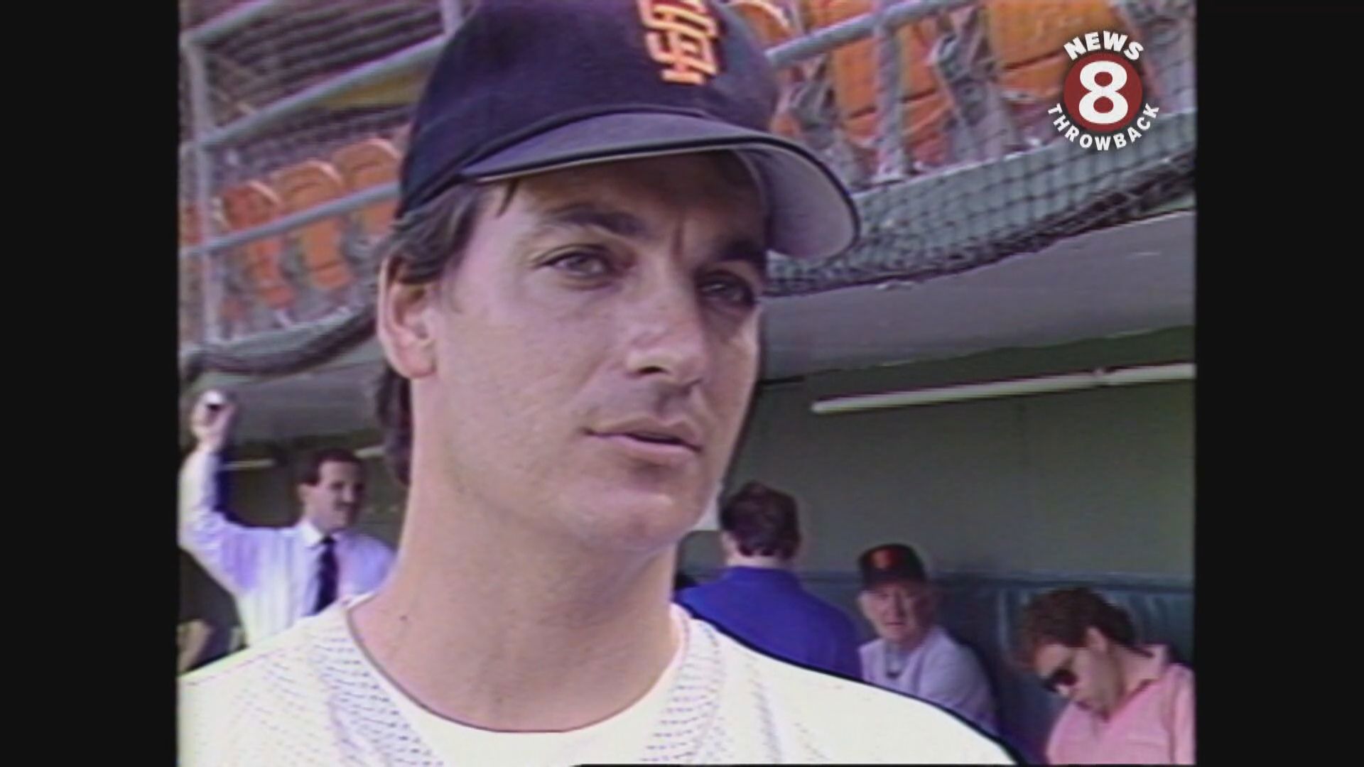 August 10, 1989 Dave Dravecky returns to baseball after a cancerous tumor was removed from his left arm. John Culea reports.