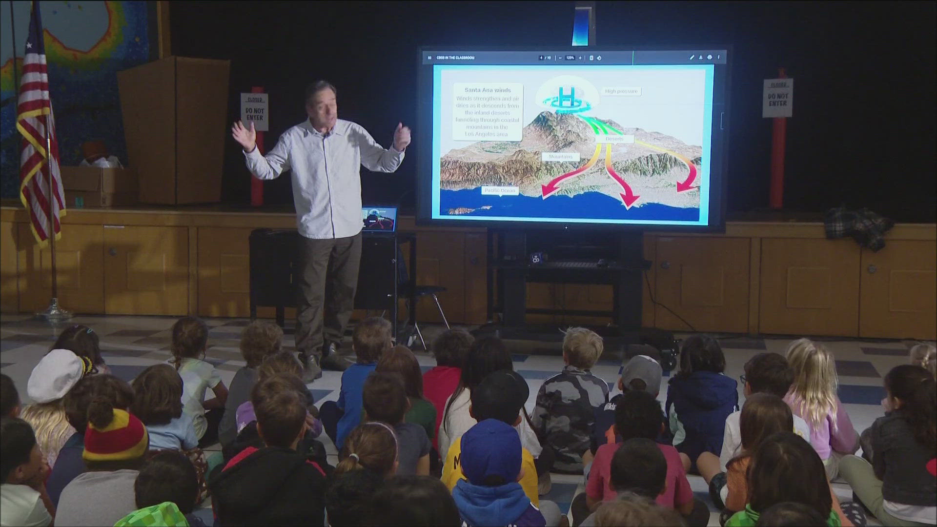 CBS 8's Shawn Styles spent time with first graders at Pacific Rim Elementary School in Carlsbad. 