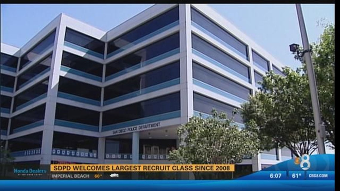 SDPD welcomes largest recruit class since 2008 | cbs8.com