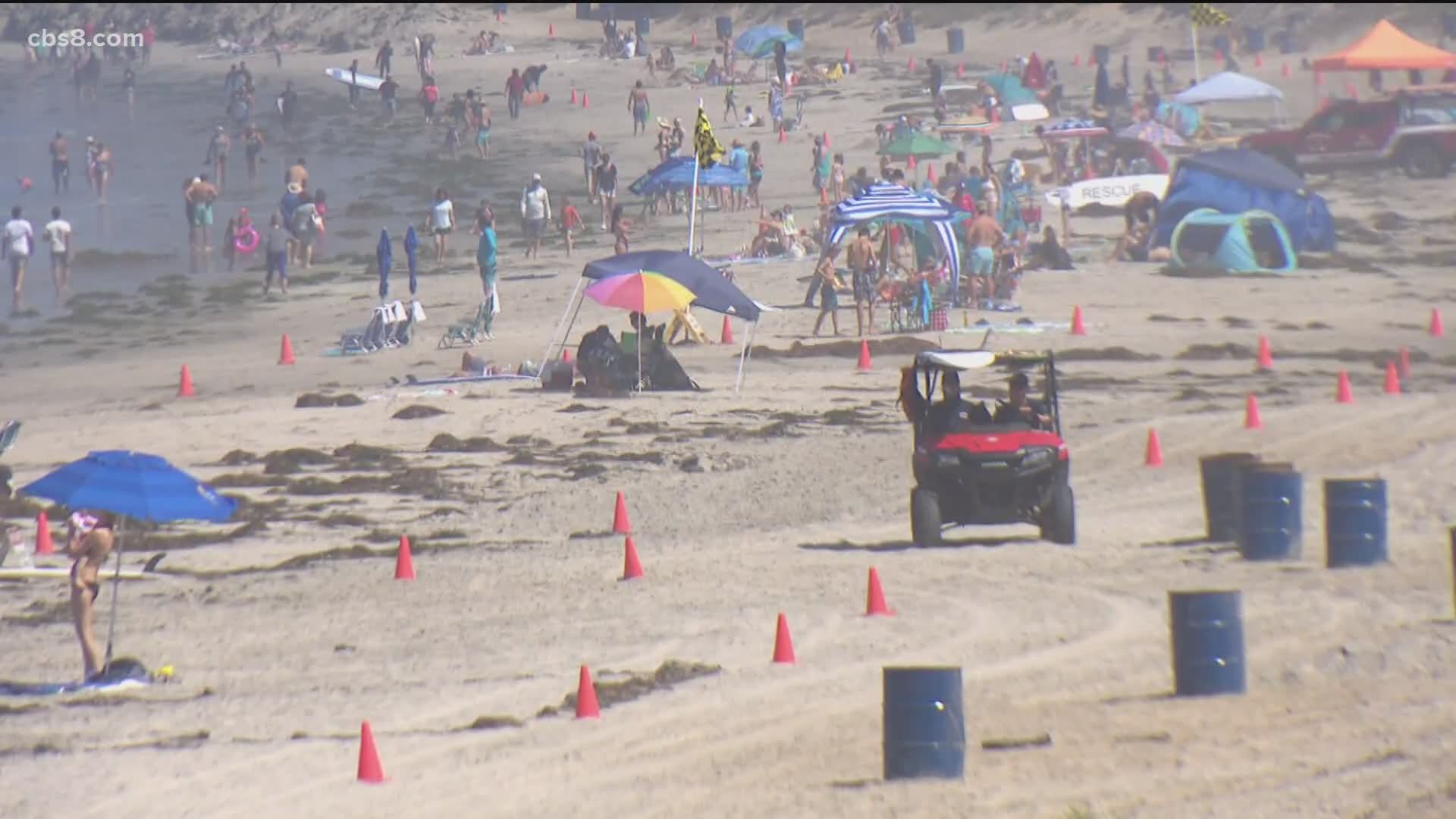 Despite smaller crowds, the number of rescues increased. Last year, San Diego lifeguards made 230 water rescues, this year they made close to 380.