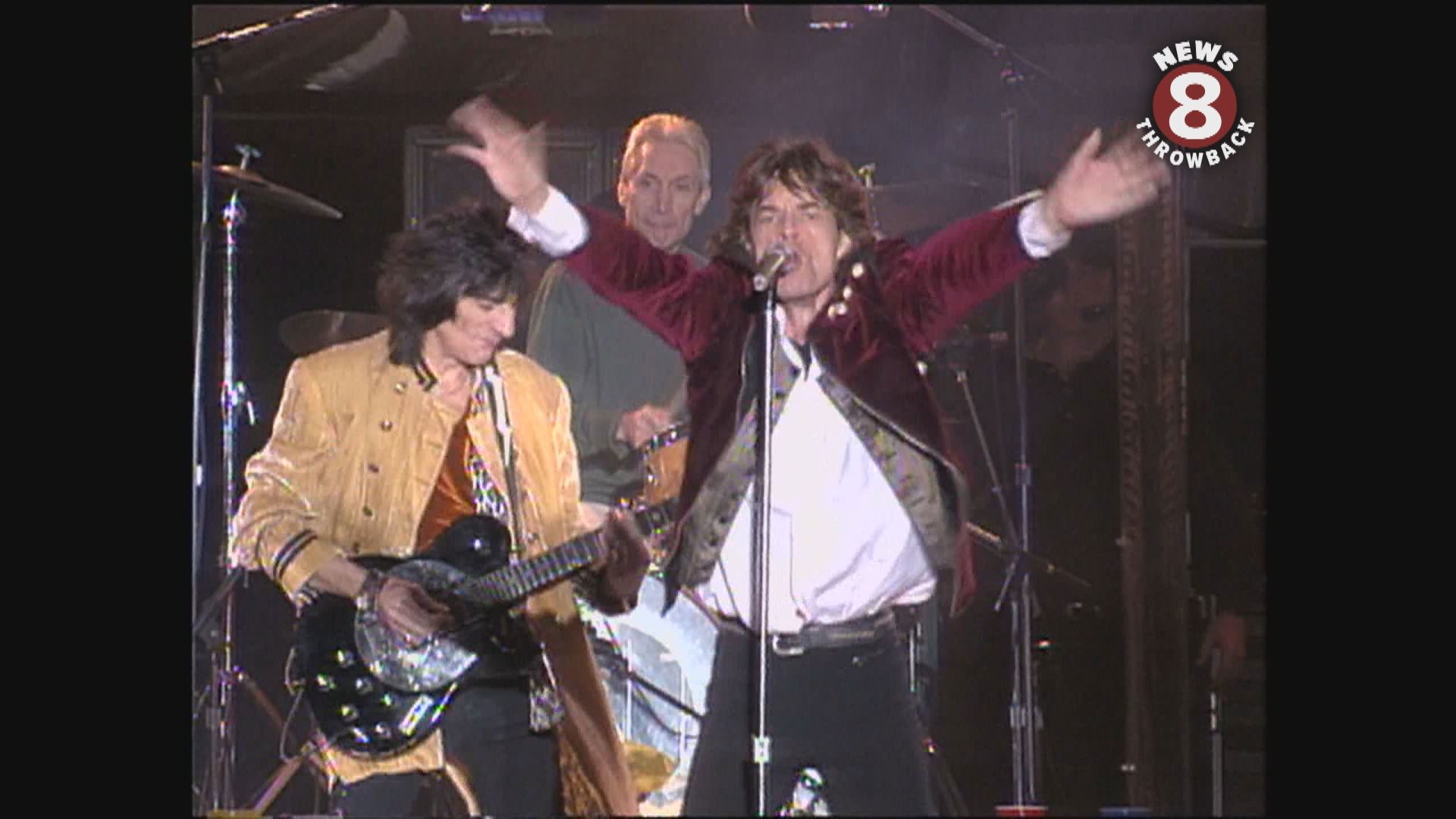 October 17, 1994 The Rolling Stones at Jack Murphy Stadium in San Diego. They perform Tumbling Dice and You Got Me Rocking. Voodoo Lounge tour.
