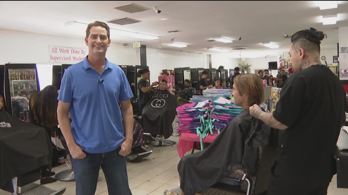 Free haircuts and school supplies offered by the Larry Himmel Neighborhood Foundation
